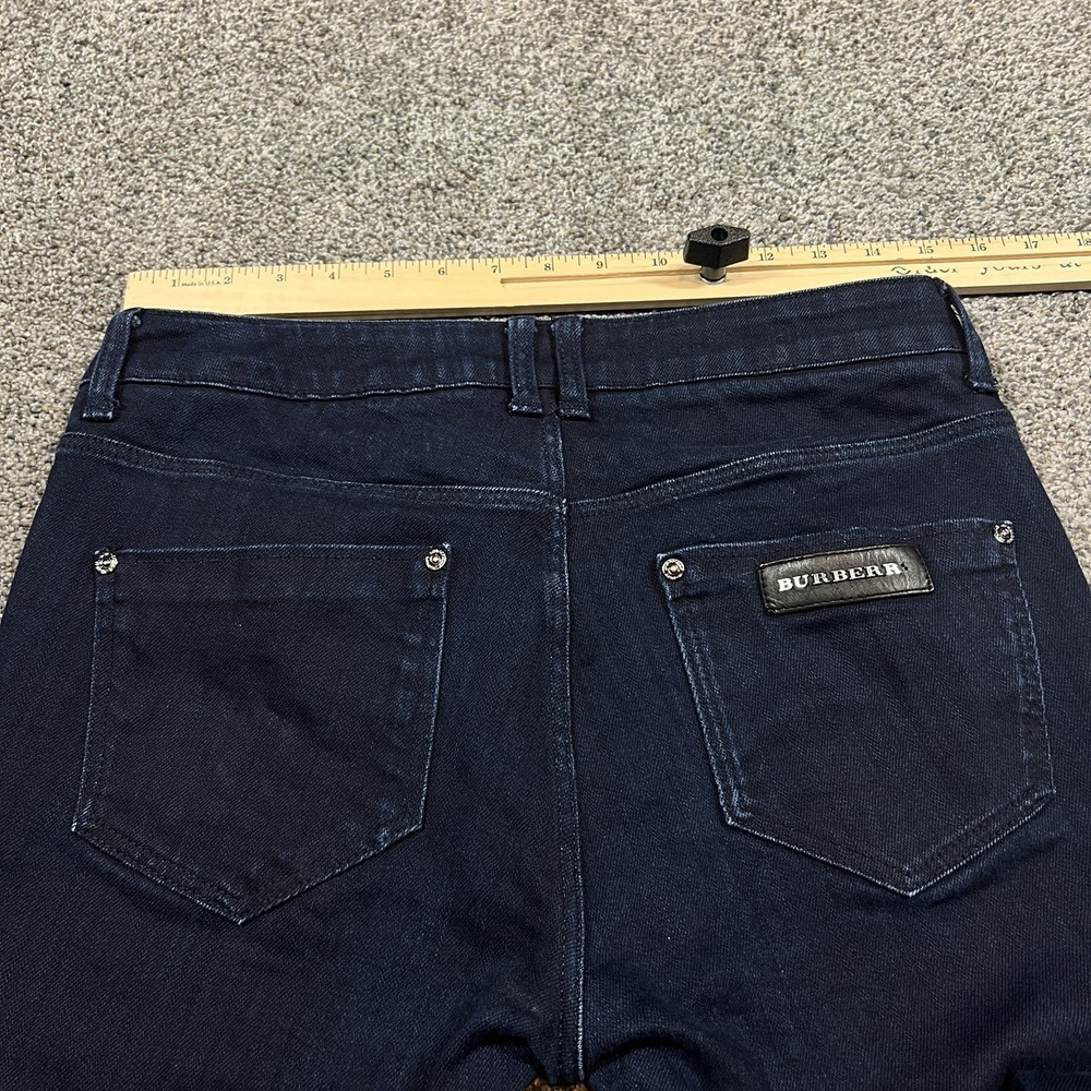 Burberry‎ Jeans Womens 31 Blue Thurlestone Skinny Dark Wash Stretch Denim - Picture 6 of 12